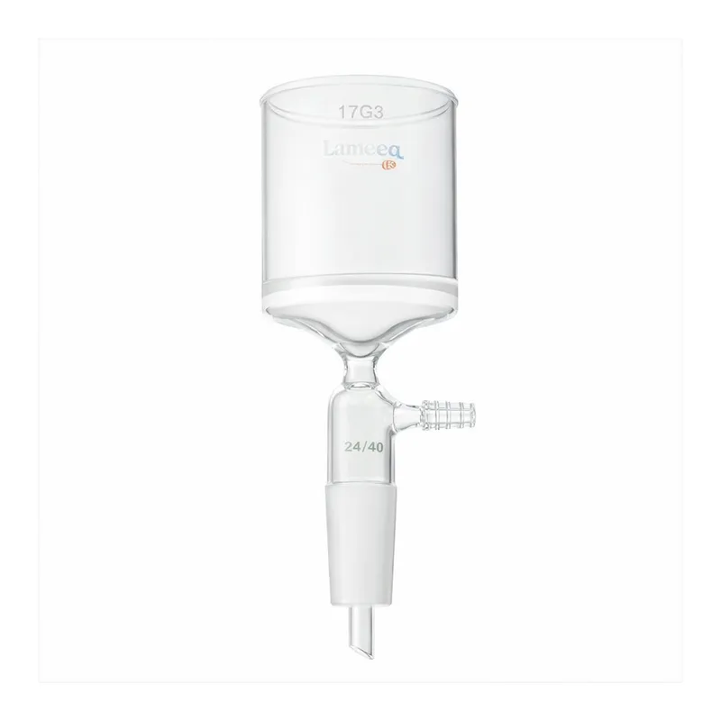 Glass Filter Funnel with Vacuum Adapter and Inner Joint 24/40 진공 여과 깔때기, LukeGL