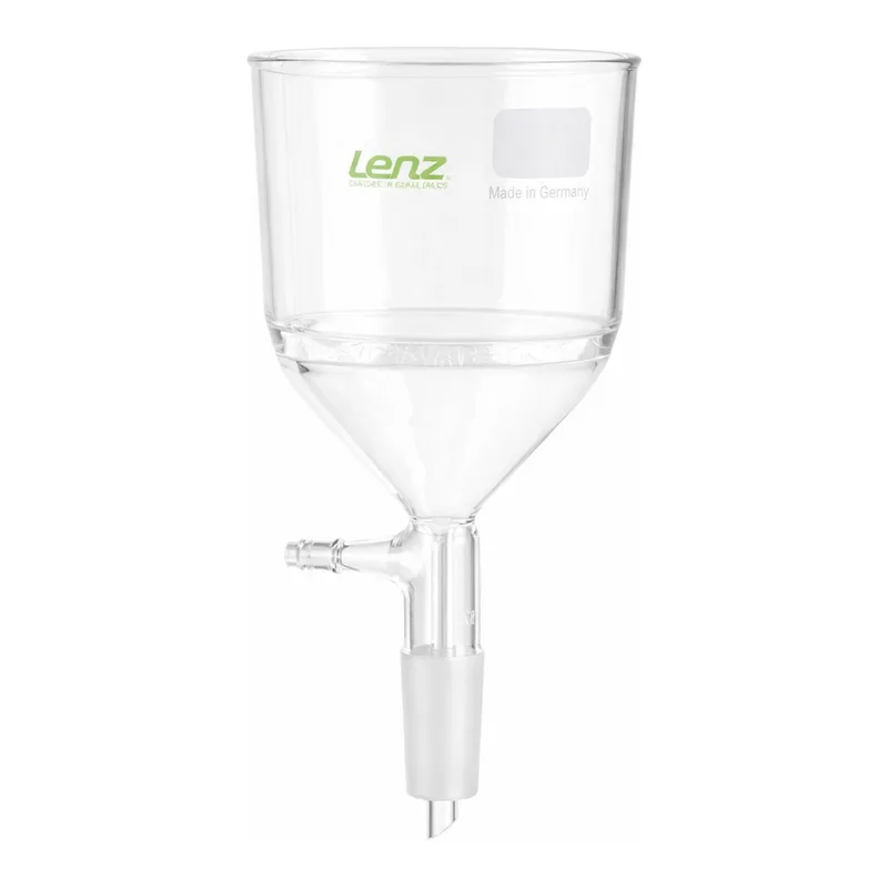 Glass Buchner Funnel with Vacuum Adapter and Inner Joint 24/40 진공 여과 부흐너 유리 깔때기
