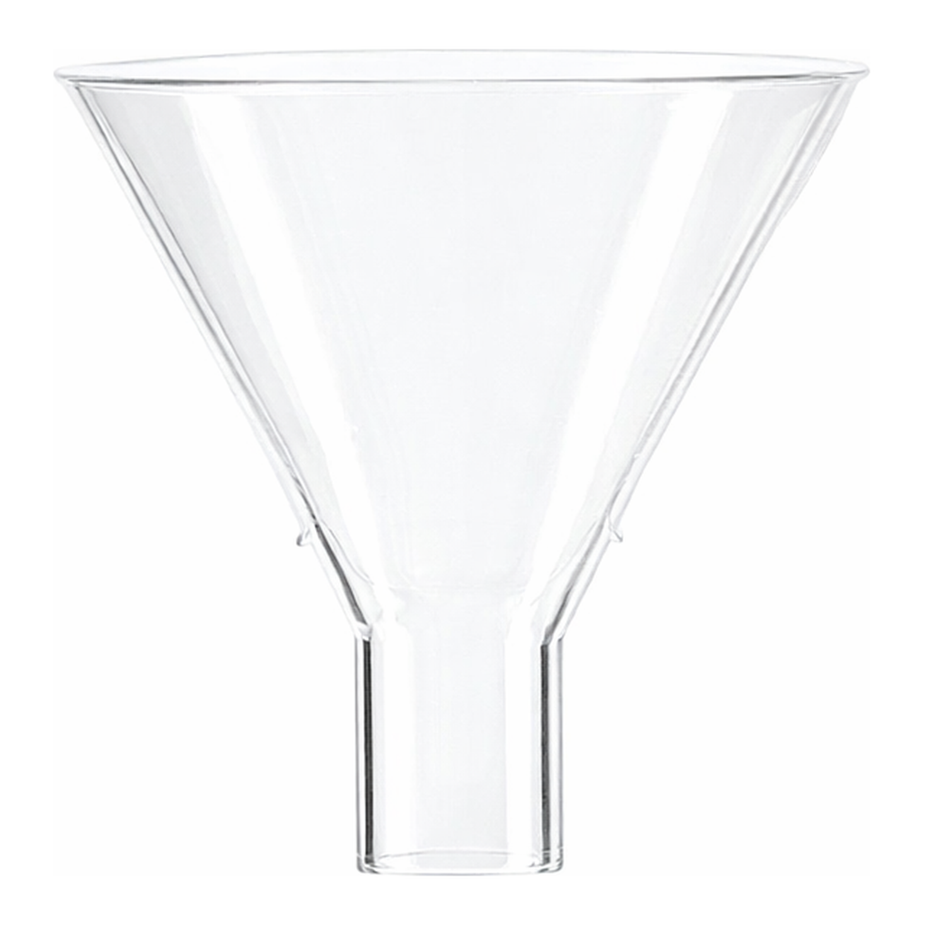 Glass Powder Funnel 분말용 유리 깔때기, 60˚ Angle, LukeGL