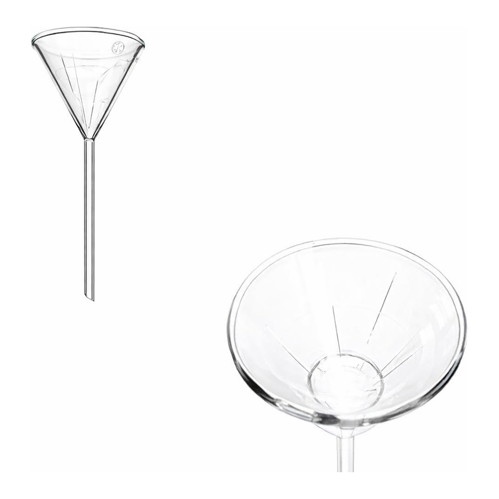 Ribbed Glass Funnel 고효율용 유리 깔때기, SimaxⓇ
