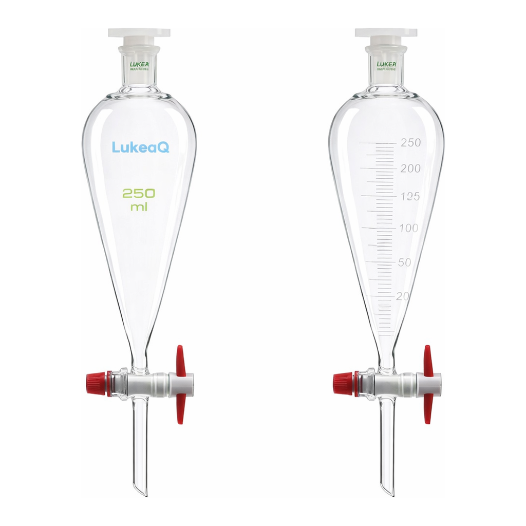 Separatory Funnel, Squibb Type, LukeGL 장형 분액깔때기