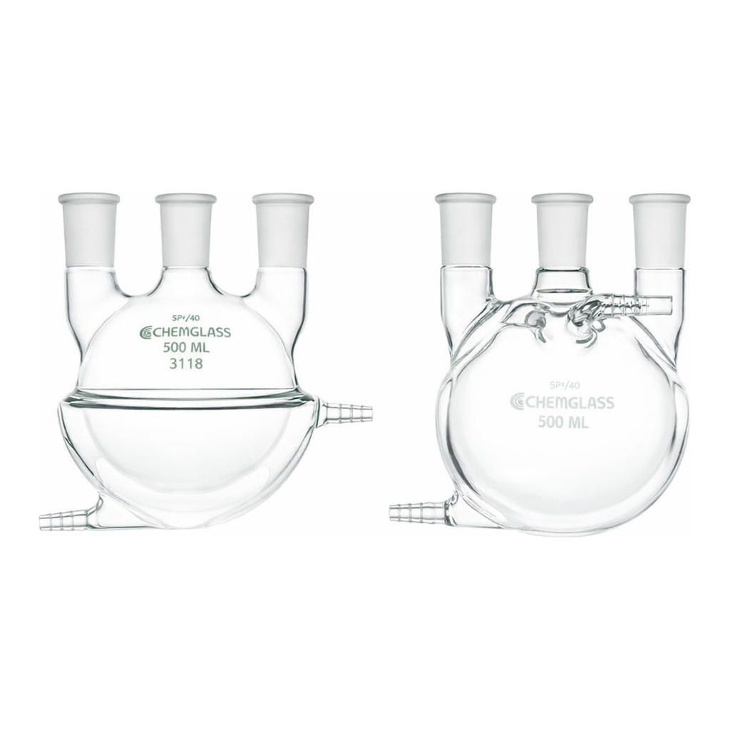 3-Neck Jacketed Round Bottom Flask 3구 자켓식 환저 플라스크