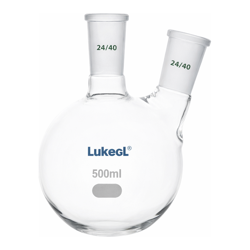 2-Neck Round Bottom Flask 2구 환저 플라스크, LukeGL