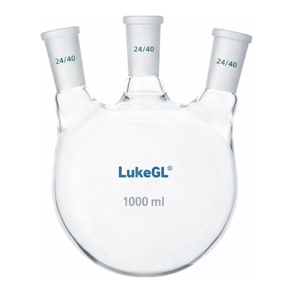 3-Neck Round Bottom Flask 3구 환저 플라스크, LukeGL