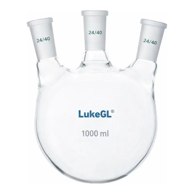 3-Neck Round Bottom Flask 3구 환저 플라스크, LukeGL