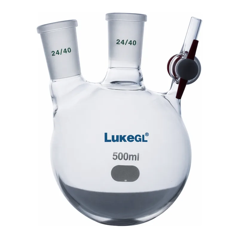 2-Neck Solvent Storage Flask 2구 쉬링크 플라스크, Schlenk-Flask, LukeGL
