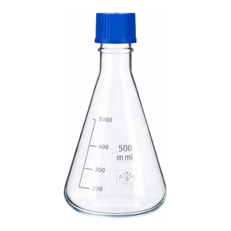 Erlenmeyer Flask with Screwcap, Simax 스크류 캡 삼각 플라스크