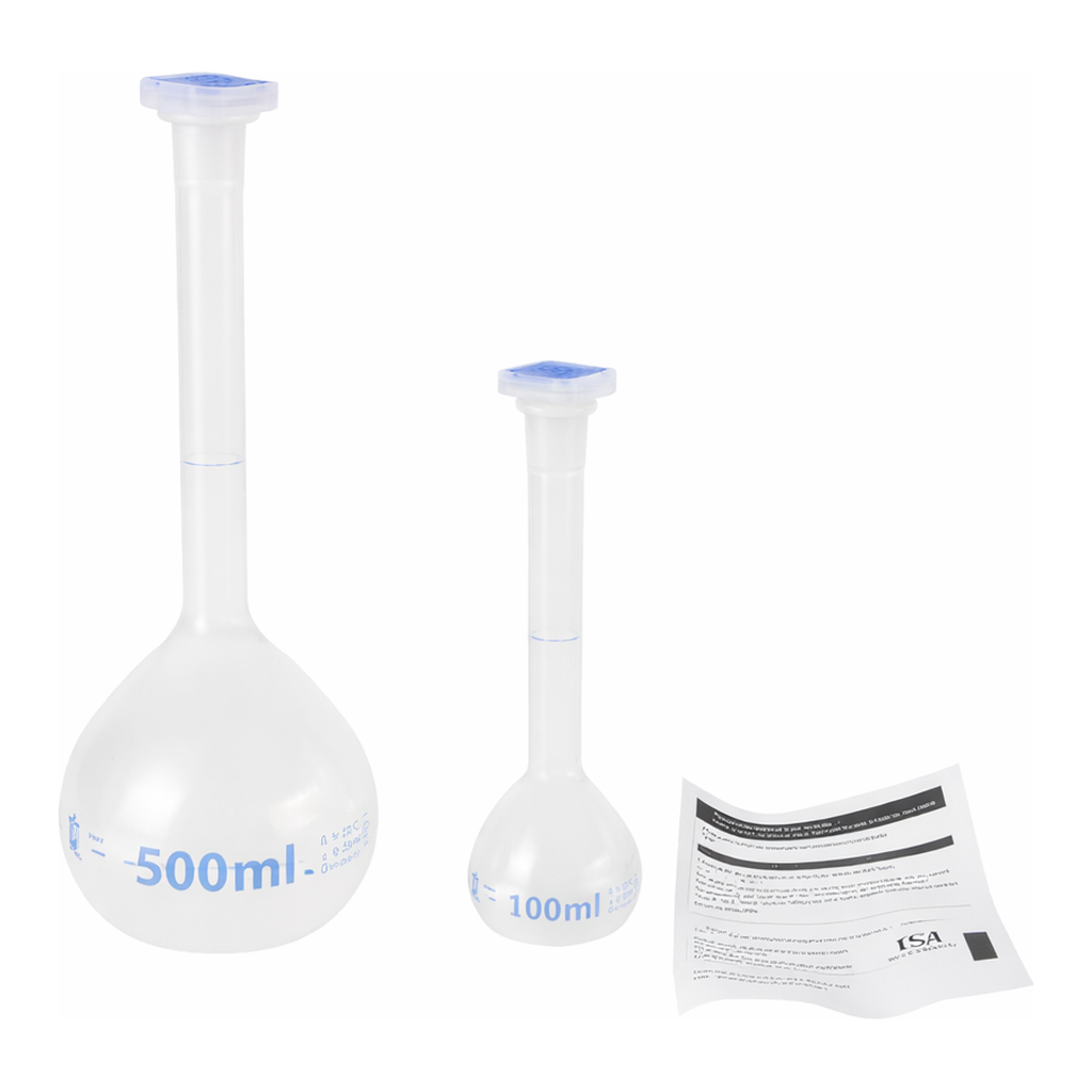 PMP Volumetric Flask, Class A PMP 메스 용량 플라스크, 보증서 포함