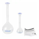 PMP Volumetric Flask, Class A PMP 메스 용량 플라스크, 보증서 포함