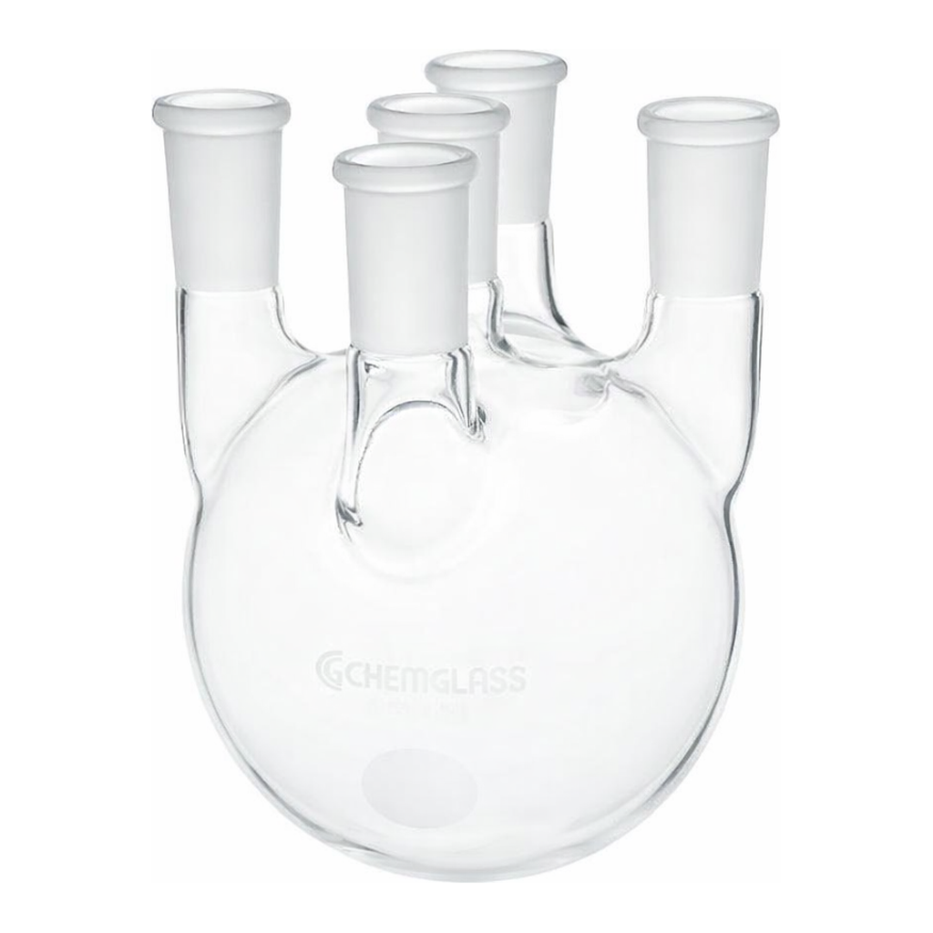 5-Neck Heavy-wall Round Bottom Flask 5구 헤비월 환저 플라스크