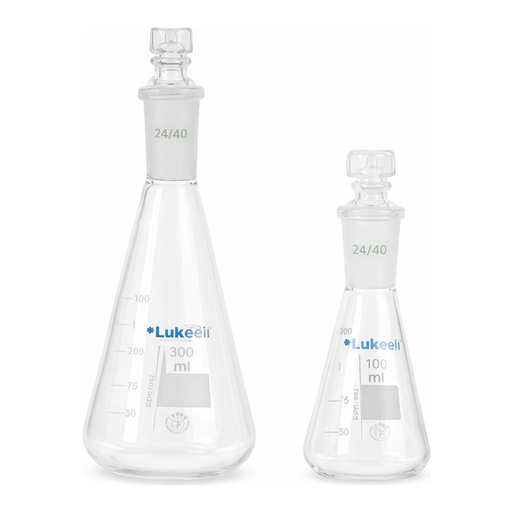 Erlenmeyer Flask with Glass Stopper 유리 마개 삼각 플라스크, LukeGL