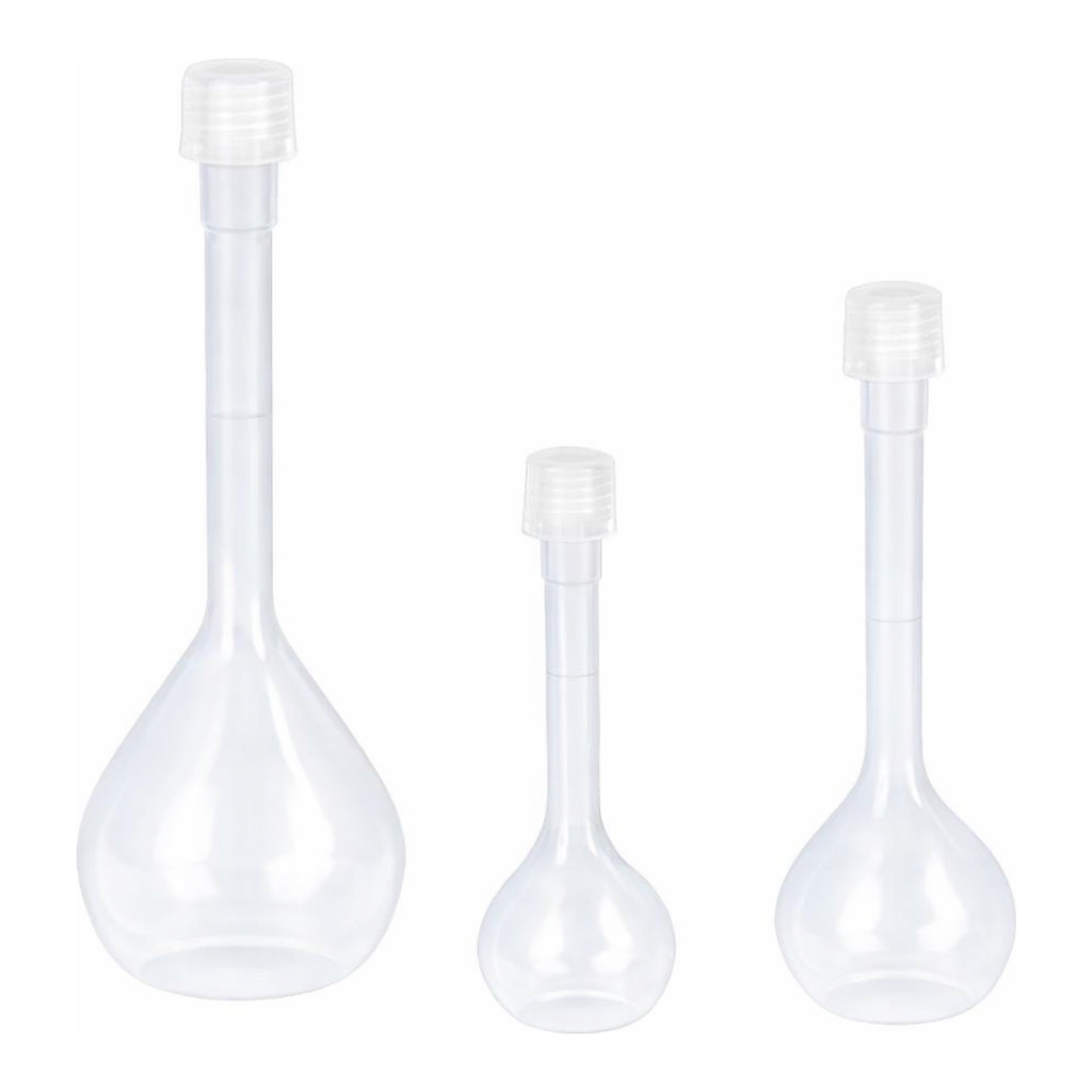 PFA Volumetric Flask, Class A PFA 테프론 메스 용량 플라스크, 보증서 포함