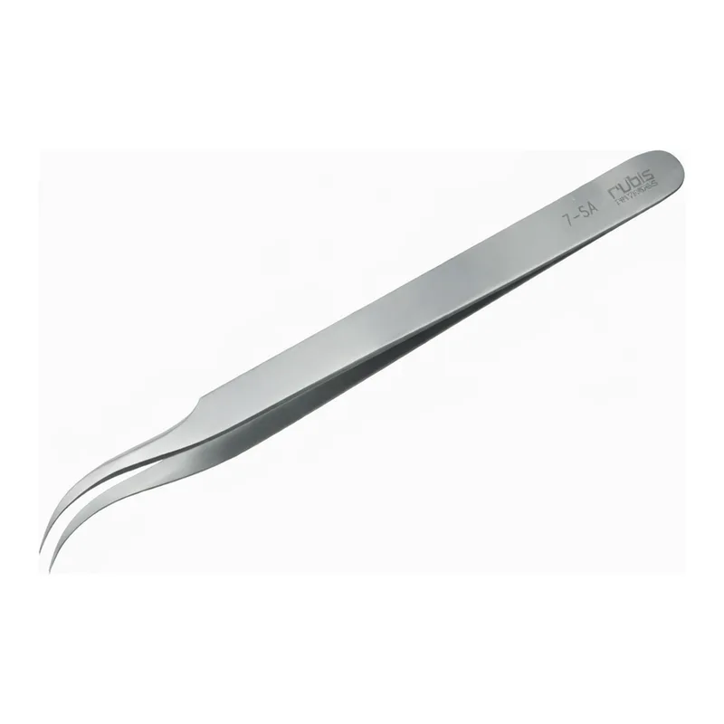Ultra Fine Pointed, Curved and angled Tweezer 고정밀 트위저,Rubis,RU-7-SA