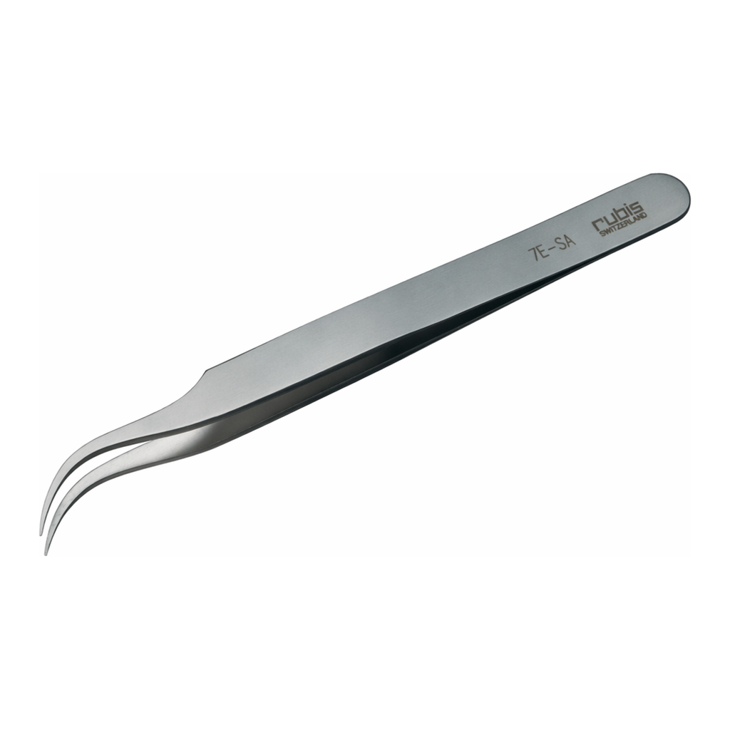 Ultra Fine Pointed, Curved and angled Tweezer 고정밀 트위저, Rubis,RU-7E-SA