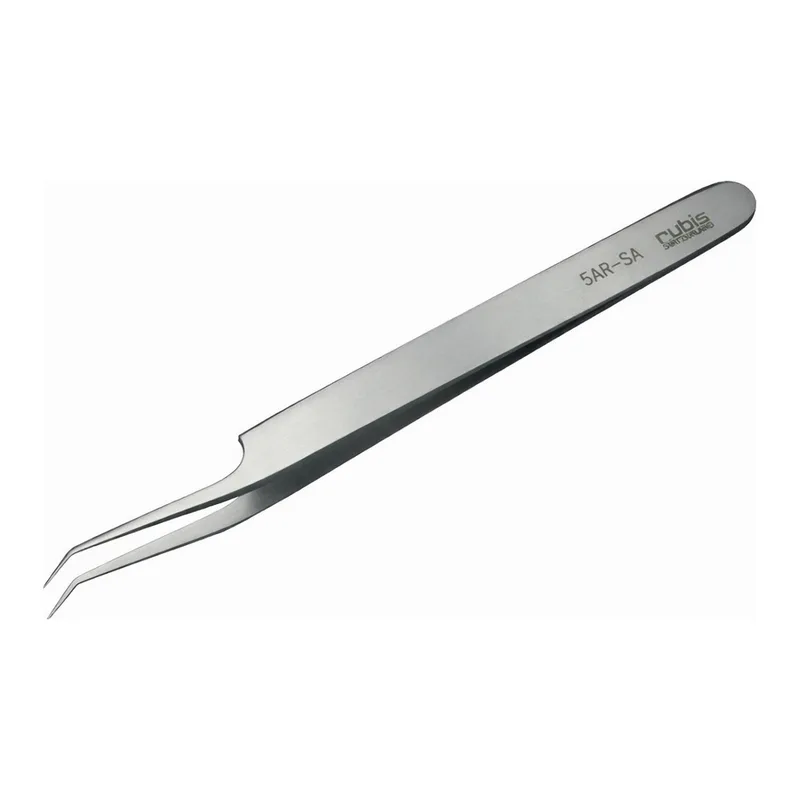 Ultra Fine Pointed, Curved and angled Tweezer 고정밀 트위저, Rubis,RU-5AR-SA