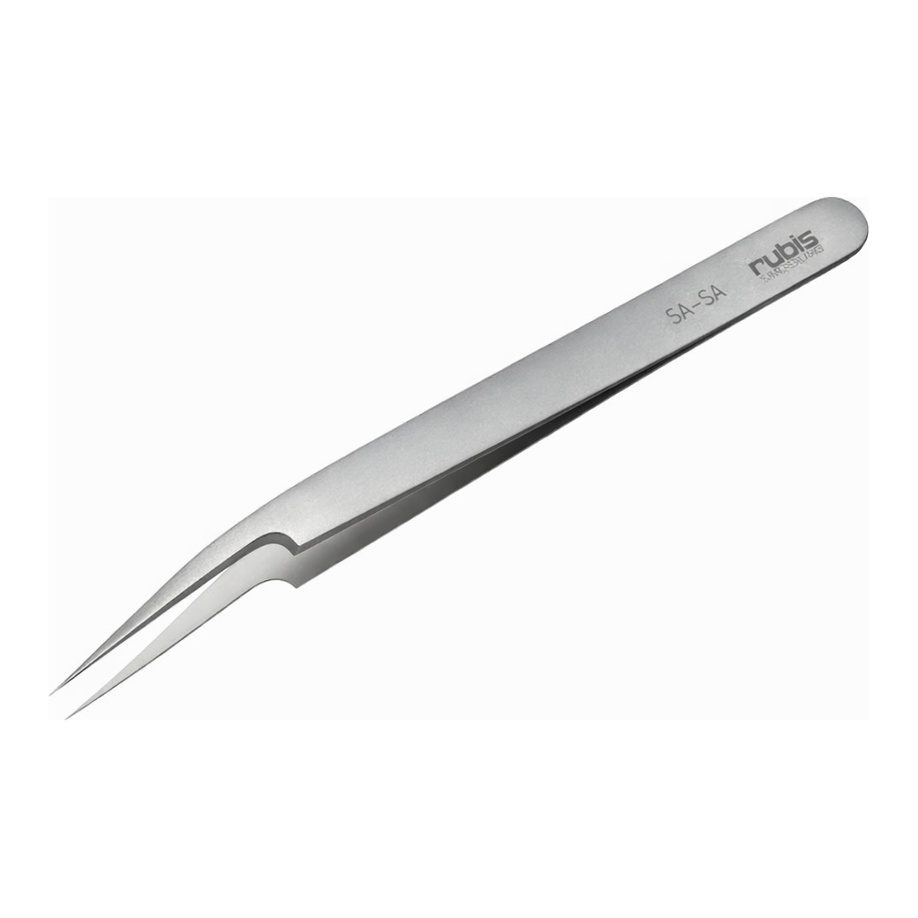 Ultra Fine Pointed, Curved and angled Tweezer 고정밀 트위저,Rubis ,RU-5A-SA