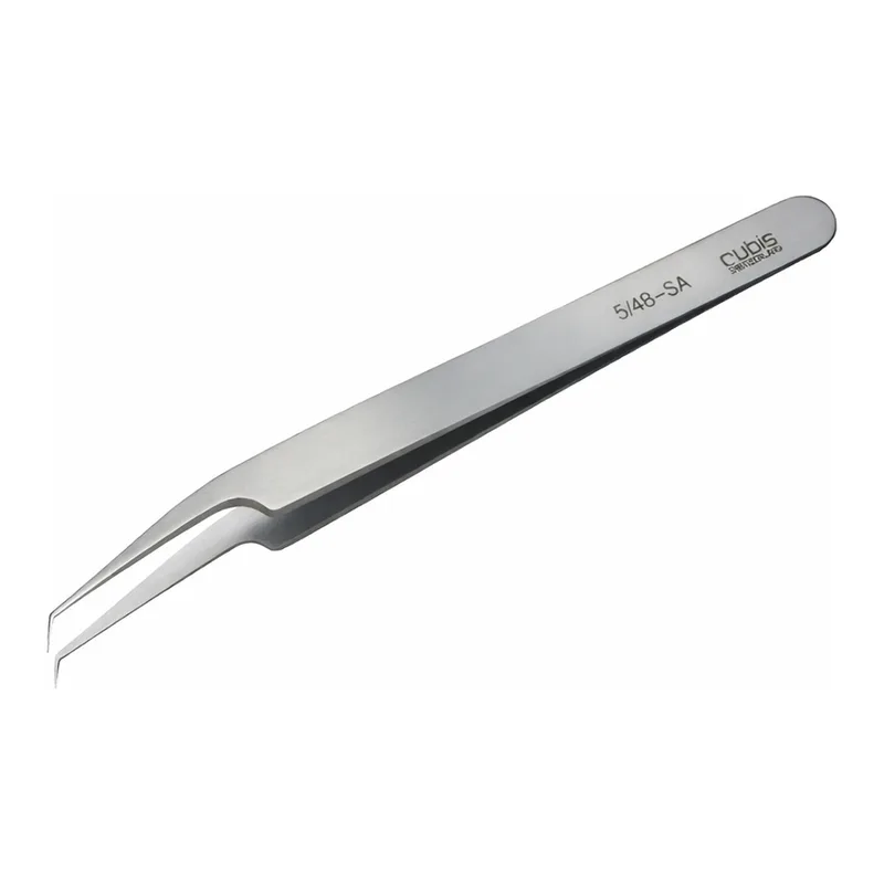 Ultra Fine Pointed, Curved and angled Tweezer 고정밀 트위저, Rubis,RU-5AB-SA