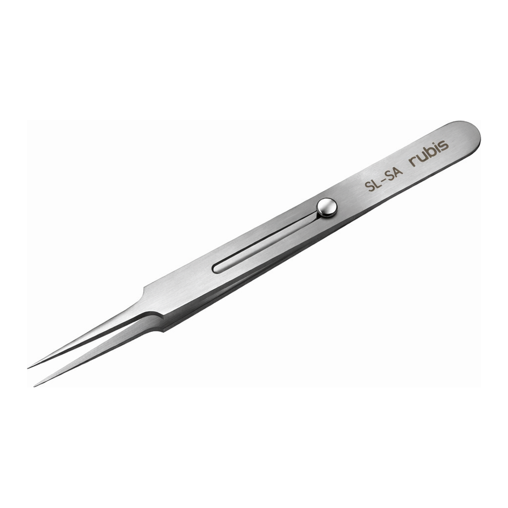 Ultra Fine Pointed, Curved and angled Tweezer 고정밀 트위저, Rubis,RU-5L-SA