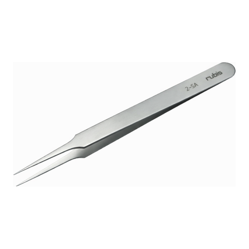Ultra Fine Pointed, Curved and angled Tweezer 고정밀 트위저,Rubis,RU-2-SA