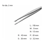 SMD Tweezer 고정밀 트위저, Rubis,RU-577-SA