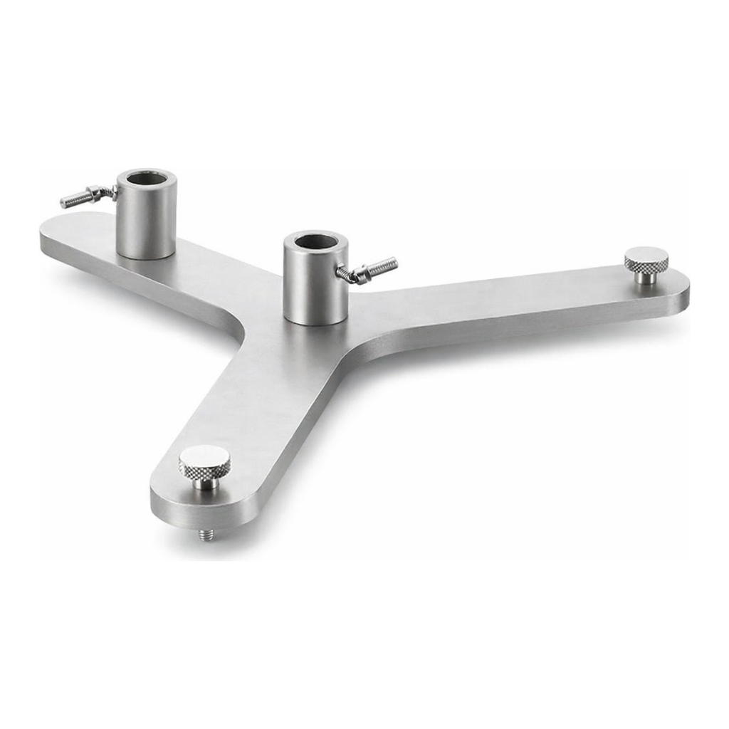 Retort Stand Base OnlyTripod Stand 철재 3각 스탠드, Up to Ø16 mm×2개, Rod 별매