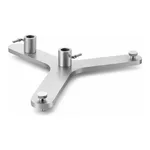 Retort Stand Base OnlyTripod Stand 철재 3각 스탠드, Up to Ø16 mm×2개, Rod 별매