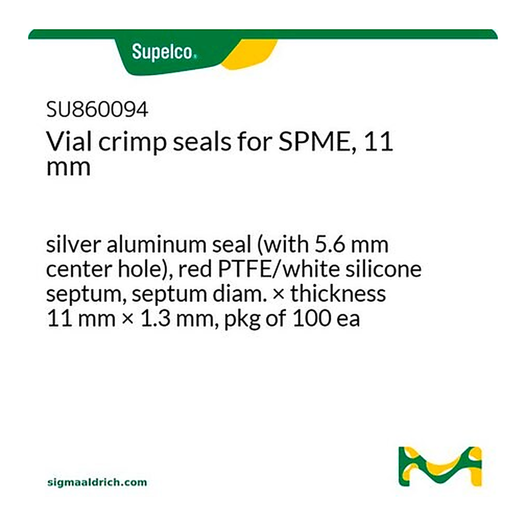 Merck Vial crimp seals for SPME, 11 mm
