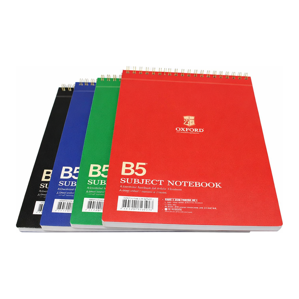 OFFICENEX 서브젝 절취스프링(B5/상철/80매 /색상랜덤/옥스포드)