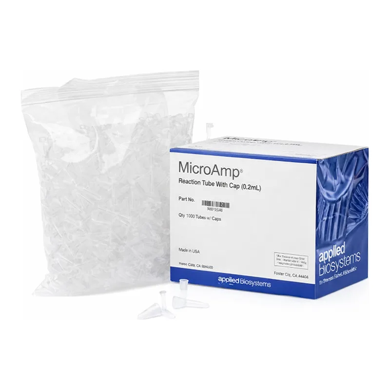 Thermo Fisher Scientific MicroAmp Reaction Tube with Cap, 0.2 mL, 1,000 tubes