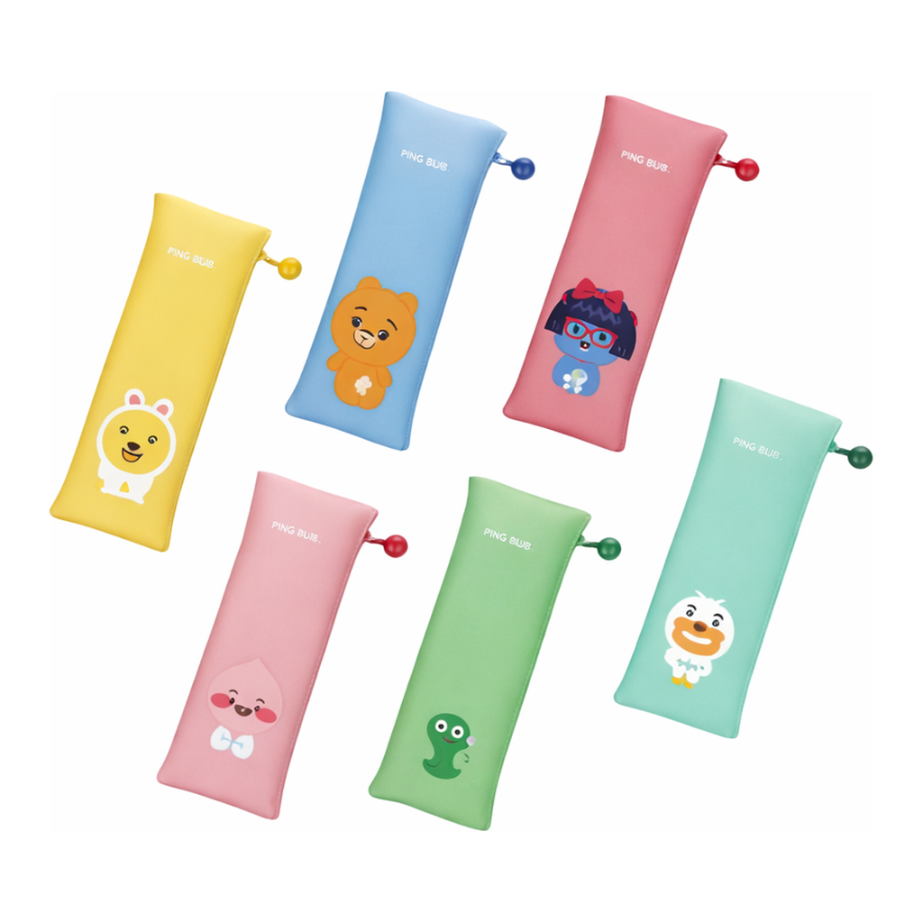 OFFICENEX 카카오프렌즈 리틀프렌즈 미니 플랫펜슬케이스 콘