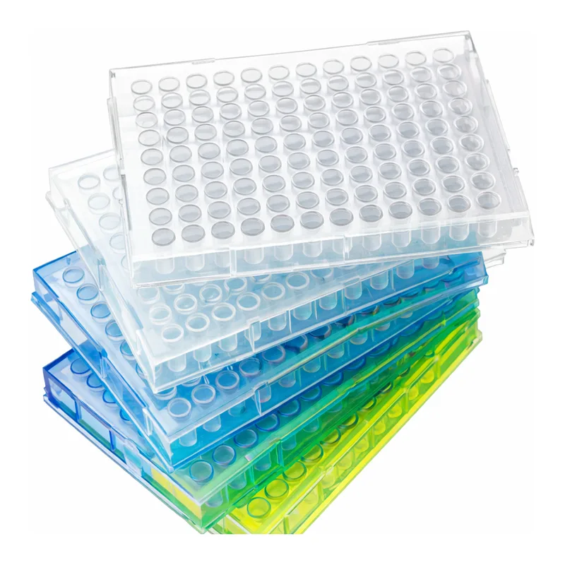 Thermo Fisher Scientific Armadillo PCR Plate, 96-well, red, semi-skirted, clear wells, barcoded