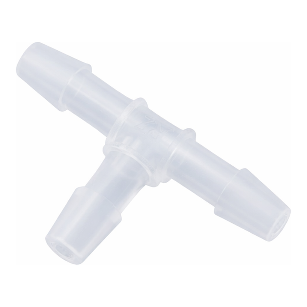 AS ONE Tube Connector (For Soft Tubes) T Type Same Diameter ID 0.8 -1.5