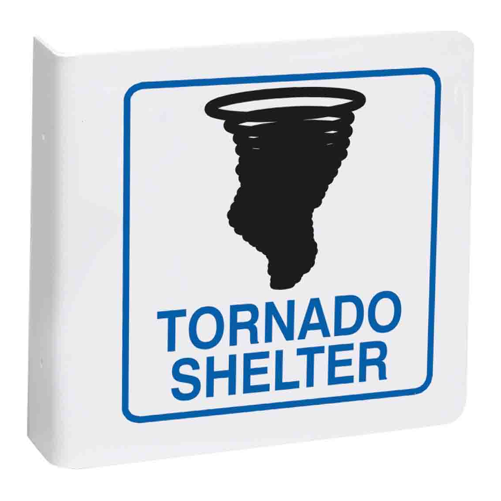Brady L Tornado Shelter Sign