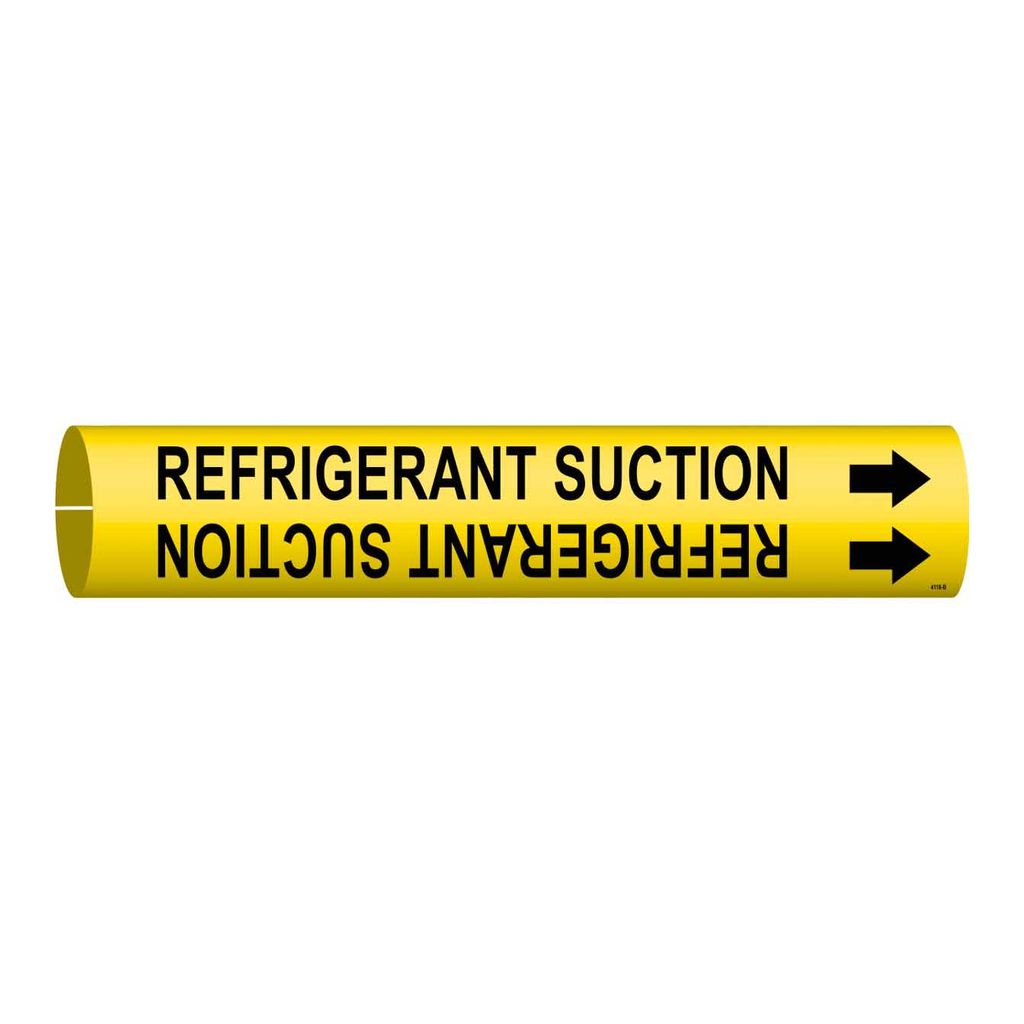 Brady REFRIGERANT SUCTION Snap-On Pipe Marker