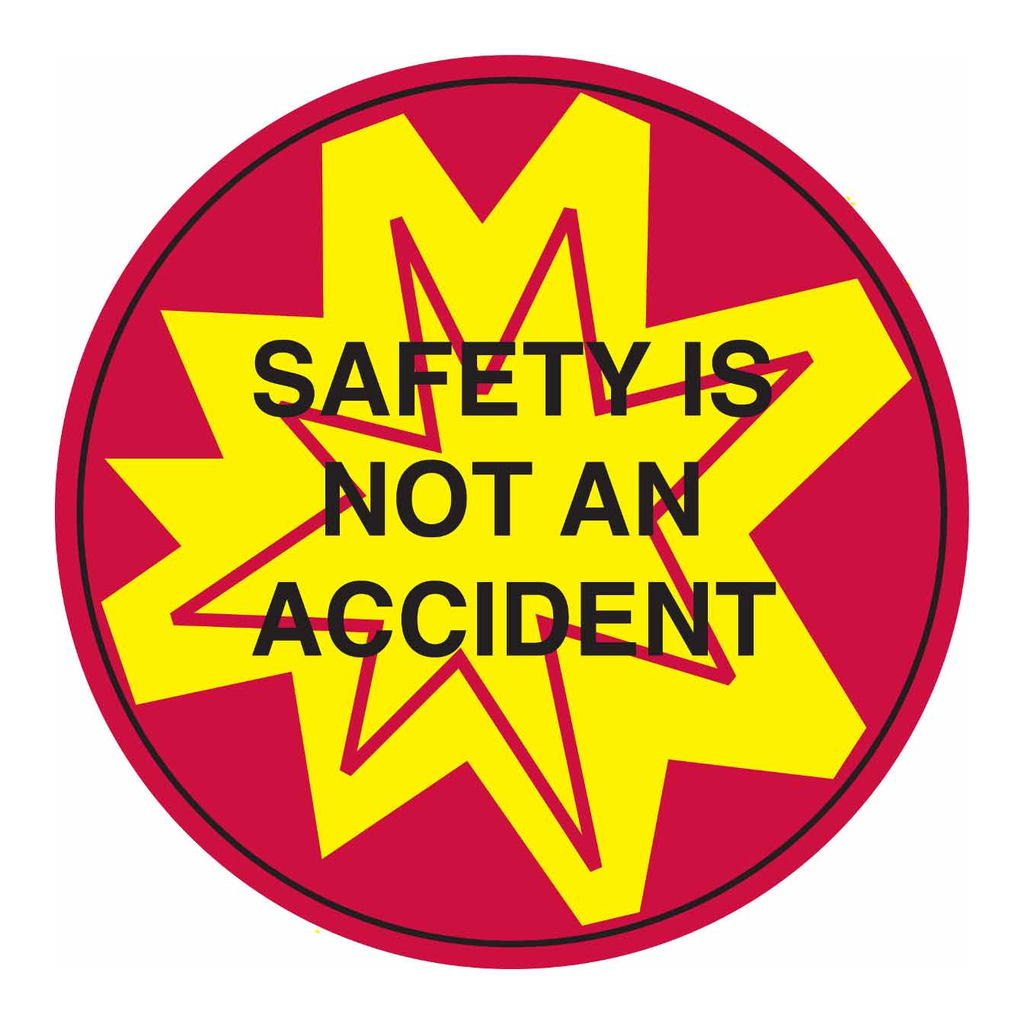 Brady SAFETY IS NOT AN ACCIDENT Hard Hat Labels