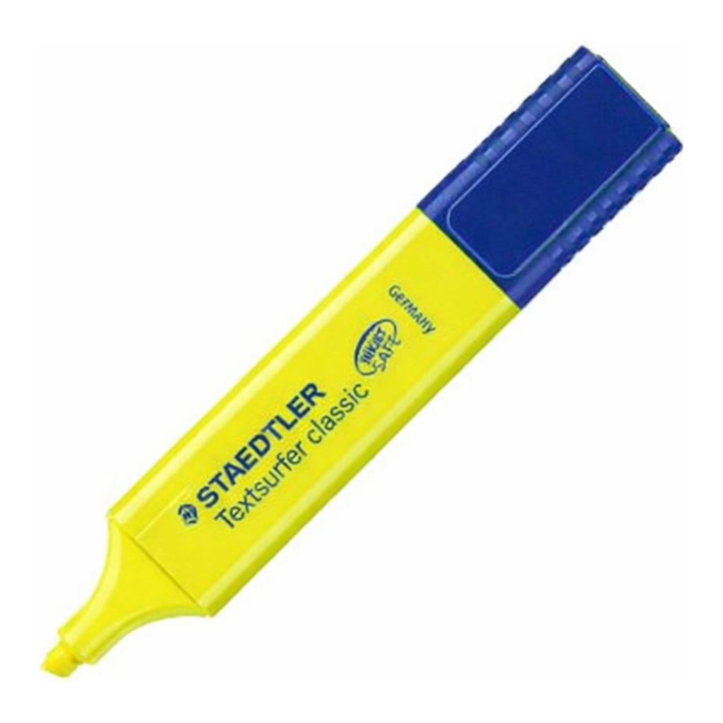 OFFICENEX 스테들러 형광펜 364-1(4.0mm 노랑)