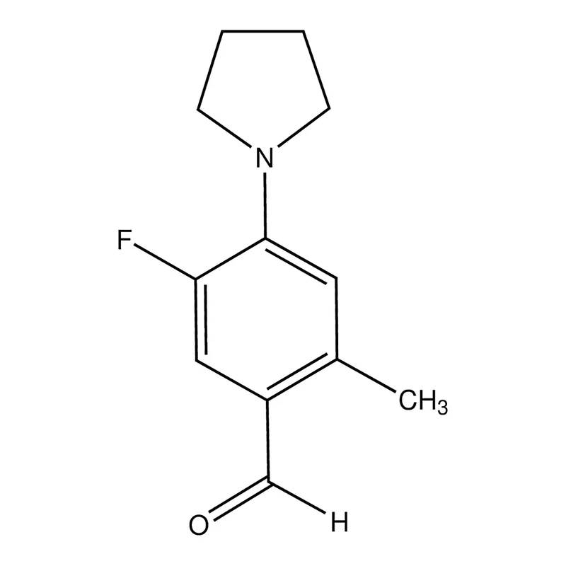 Merck 5-Fluoro-2-methyl-4-(1-pyrrolidinyl)benzaldehyde