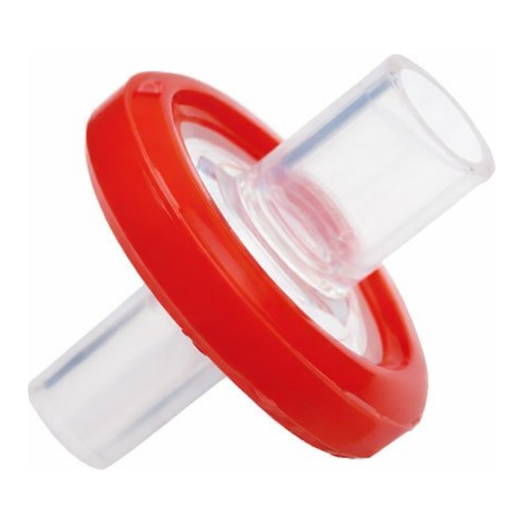 Restek Syringe Filter, 13mm, 0.22um Cellulose Acetate 100pk Red, luer lock