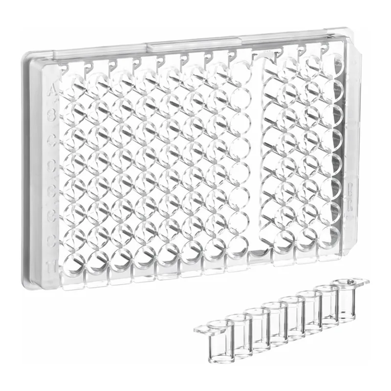 Greiner Bio One STRIP PLATE, 12xF8, PS, F-BOTTOM,CLEAR, MICROLON, HIGH BINDING, 10 PCS./BAG