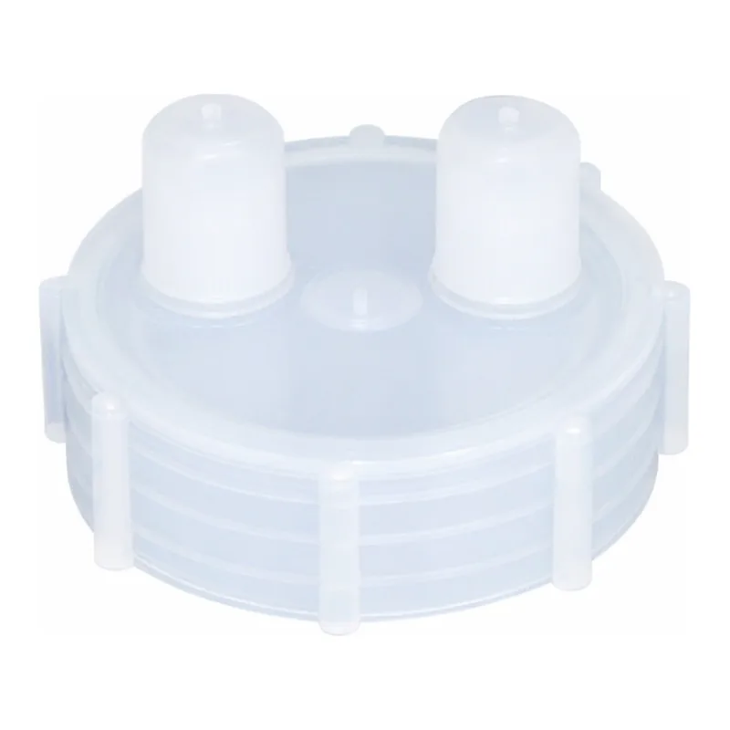 AS ONE Jar Screw Lid for Transporting Liquid with Port, 액체이송용 스크루 뚜껑(포트 부속)