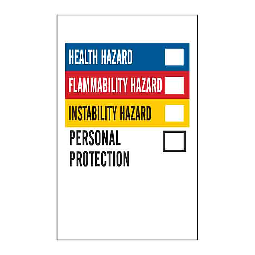 Brady Blank Write On Paper Laboratory Labels