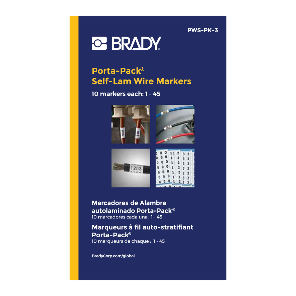 Brady Self-Laminating Pre-Printed Porta-Pack Wire Books