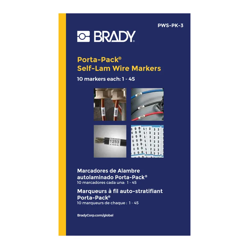 Brady Self-Laminating Pre-Printed Porta-Pack Wire Books