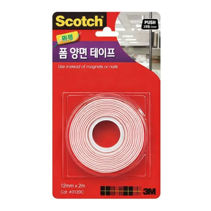 OFFICENEX 3M 스카치강력투명폼양면 3120C(12mmx2.0m)