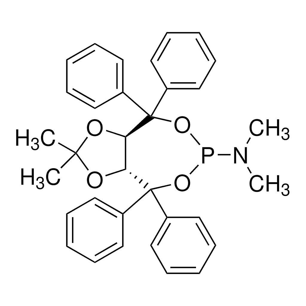 Merck (3aR,8aR)-(-)-(2,2-Dimethyl-4,4,8,8-tetraphenyl-tetrahydro-[1,3]dioxolo[4,5-e][1,3,2]dioxaphosphepin-6-yl)dimethylamine