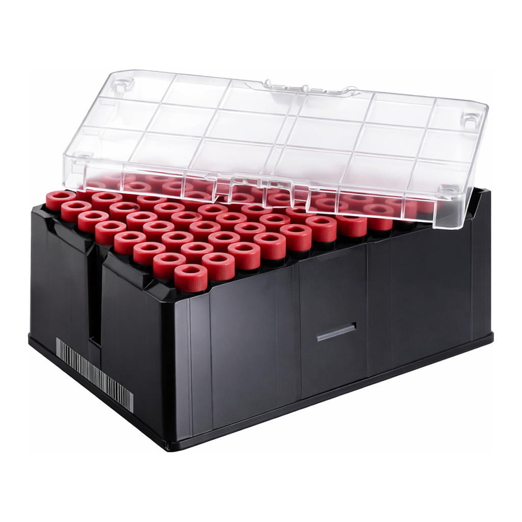 Greiner Bio One CRYO.S BIOBANKING TUBES, 1000 µL, 2D CODES,RACK WITH 96 CAPPED TUBES, WITH SCREW CAP RED, 2 RACKS/BAG, 1 MANUAL CAPPING TOOL