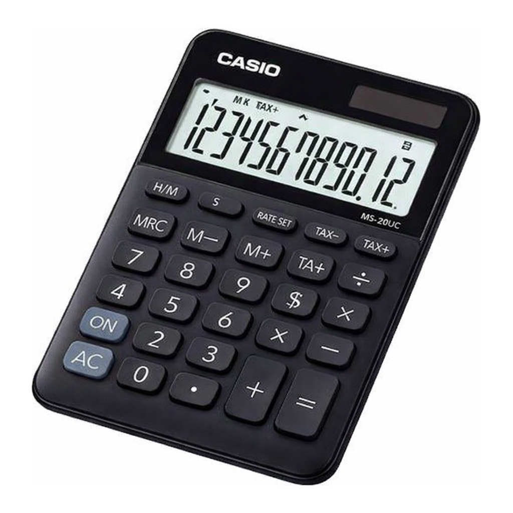 OFFICENEX 카시오 컬러계산기(MS-20UC/블랙)
