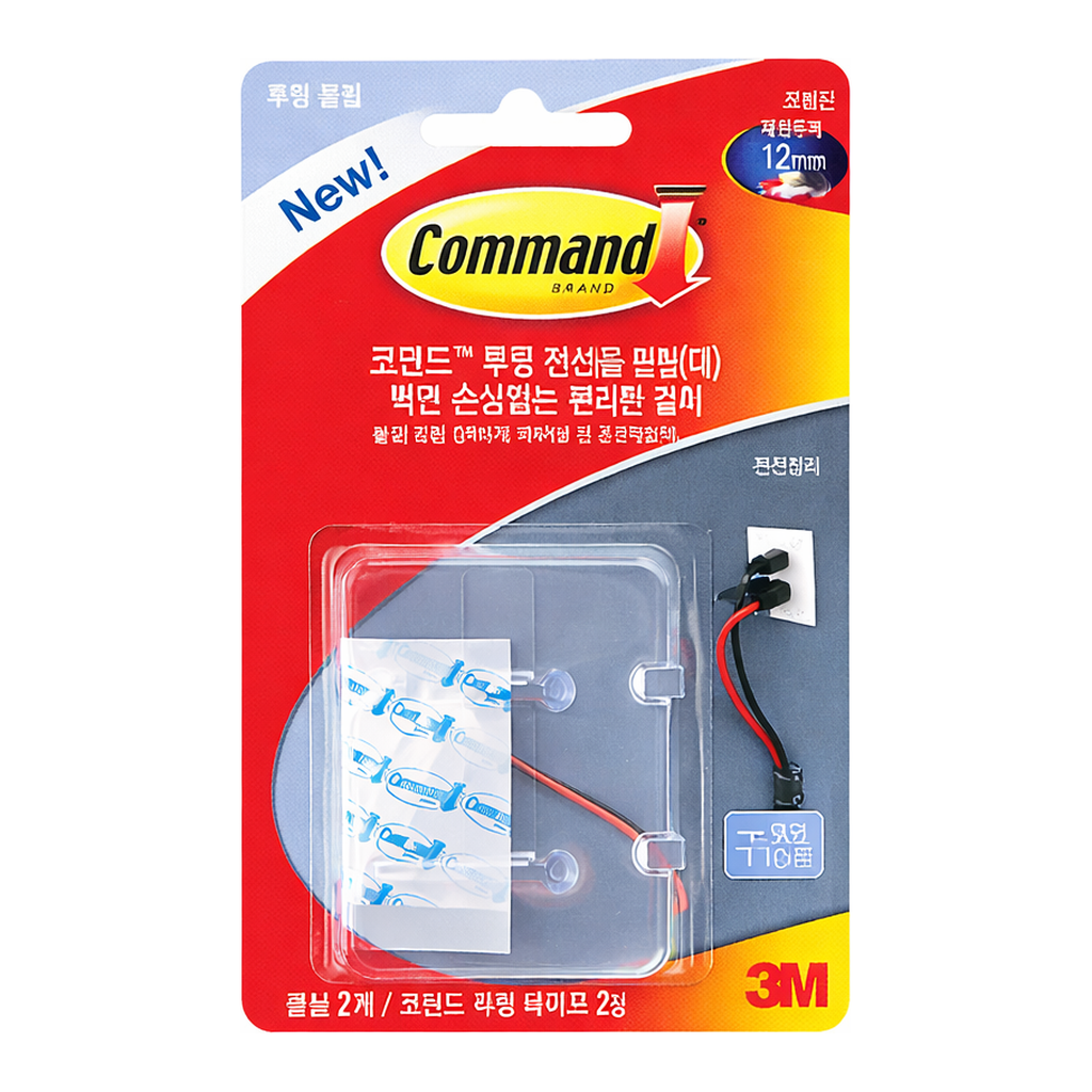 OFFICENEX 3M 코맨드투명전선용클립(대/17303)