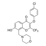 Merck 3-(4-Chlorophenoxy)-7-hydroxy-8-(4-morpholinylmethyl)-2-(trifluoromethyl)-4H-chromen-4-one