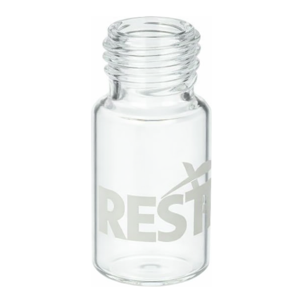 Restek Headspace Vials, 10mL (22x45) Screw Thread, Clear Glass, 1000-pk Rounded Bottom